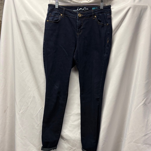 INC International Concepts Navy Skinny Jeans - Picture 1 of 6